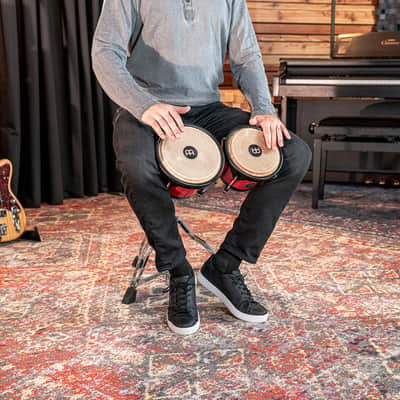 Meinl Percussion Journey Series Bongo 6 1/2" Macho & 7 1/2" Hembra - Red image 6