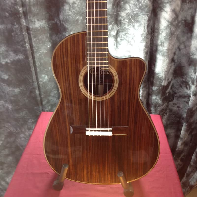 Cordoba Fusion 14 Rose w/ Solid Rosewood Top - Fishman Presys Preamp - Tuner & Premium Gigbag #25295 image 1