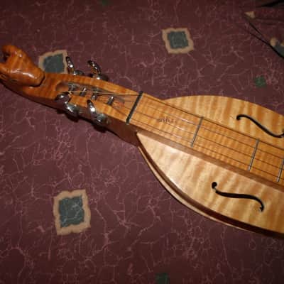 Beautiful 2002 Robert Mize mountain dulcimer "Ram's Head" image 4