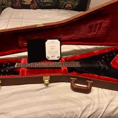 One of a kind Gibson Flying V 80s mod shop - Midnight blue