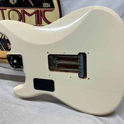 Squier Deluxe Roadhouse Strat Stratocaster Electric Guitar MIM - Made in Mexico - Olympic White image 11