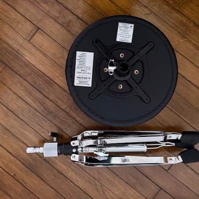 DW DWCP9100M 9000 Series Tripod Round Drum Throne with Memory Lock 2010s - Chrome image 4