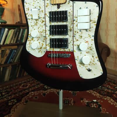 Formanta Style USSR Electric Guitar Built In Tone Bender Soviet Germanium Fuzz image 4