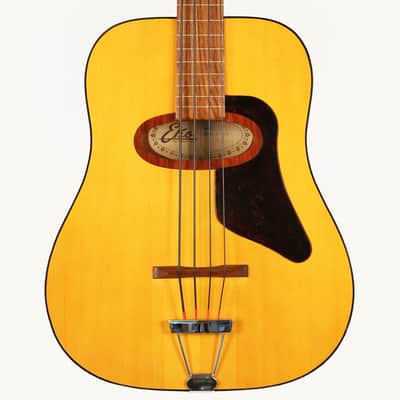 1980 EKO BA/4 Acoustic Fretless Bass Guitar Vintage Hofner Hagstrom image 1