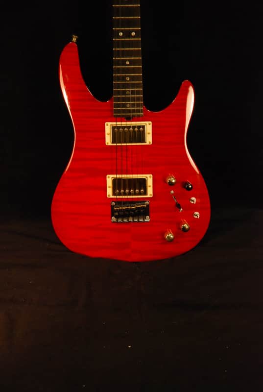 Brian Moore Guitars i8.13 Red w/ Case image 1