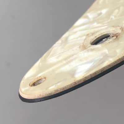 Fender Japan Reissue Strat Relic Pickguard  Guitar Vintage Age White Pearl 2 Ply image 7