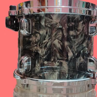 8" Tama Starclassic performer birch tom in Liquid Metal image 2