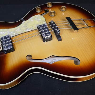 Hofner Verythin HCT-500/7-SB Contemporary Series Short Scale Bass Guitar Super Slim SUPER Flame image 1