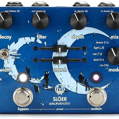 Walrus Audio Slöer Stereo Ambient Reverb Pedal - Blue image 1