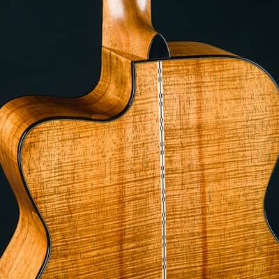 Martin M 0000 Cutaway Custom Premium Flamed Koa and Sinker Redwood NEW image 17
