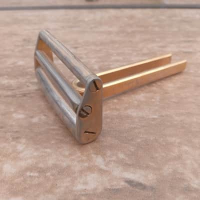 Vintage 1960's Gretsch Gold Tuning Fork Bridge! Rare, Original Part! image 2
