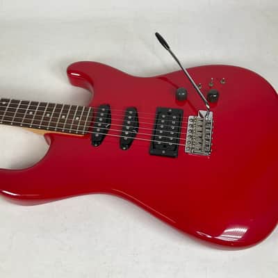Vintage 1986 Squier Contemporary Fender Stratocaster Electric Guitar Red Japan image 5