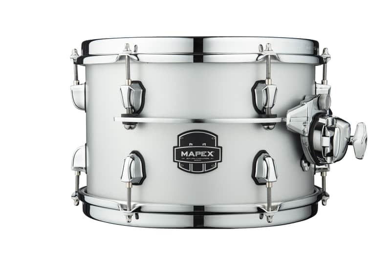 Mapex Saturn Evolution 12x9" Iridium Silver Lacquer w/Chrome Hardware Drum Rack Tom Tom Birch-Walnut | NEW | WorldShip | Dealer image 1