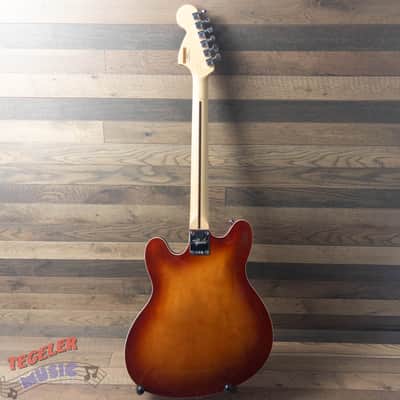 USED - Squier Affinity Series Starcaster Deluxe Semi-Hollow, Sienna Sunburst image 4