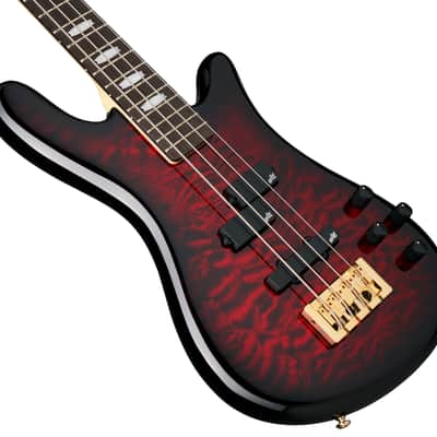 Spector Icon NS-2 Electric Bass Guitar - Black Cherry Gloss image 3