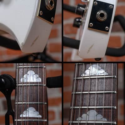 B.C. Rich USA Bich 6 Glitter Rock White 1981 w/Hard Shell Case image 17