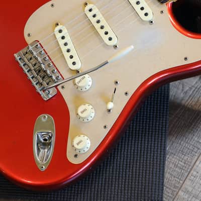 Minty! 2018 Fender Custom Shop Limited Edition Big Head Stratocaster Electric Guitar Aged Candy Apple Red + COA OHSC image 8