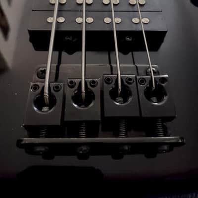 Vista Bass Guitar Vintage 80's - Black/Mirrored MIJ Rare image 4