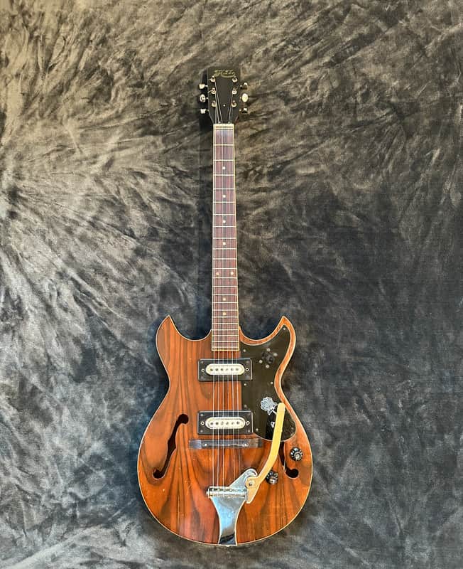 1970’s Hondo H-500 Vintage Semi Hollow Electric Guitar image 1