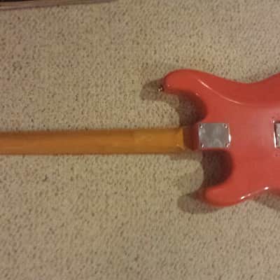 1984 Fender 62 Reissue Stratocaster Fiesta Red image 8