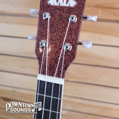 Kala Concert Pink Champagne Sparkle Pink Ukulele image 3