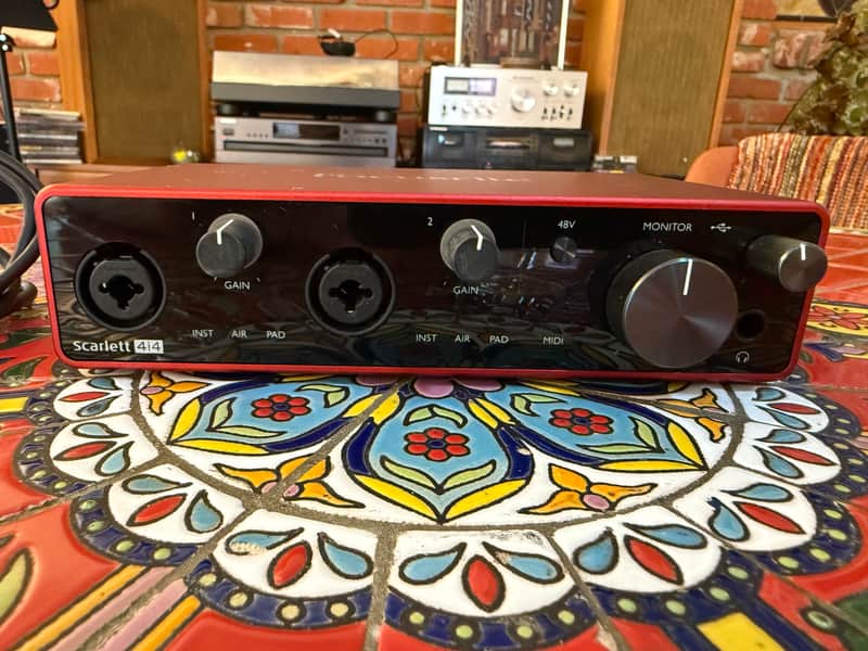 Focusrite Scarlett 4i4 3rd Gen USB Audio Interface 2019 - Present - Red / Black image 1