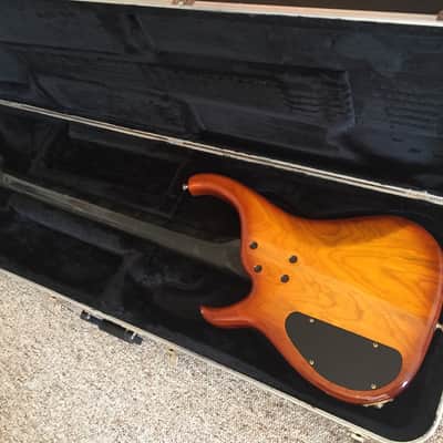 Modulus Quantum 5 1995 Dark Honeyburst with case EMG pickups image 7