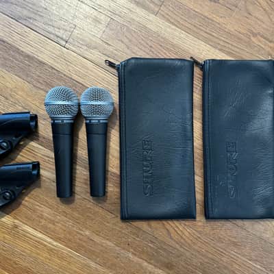 Immagine Shure SM58 Dynamic Cardioid Microphone Pair. - 2
