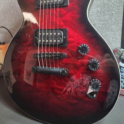 ESP LTD EC-256 QM 2024 - Present - See Thru Black Cherry Sunburst image 1