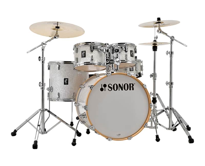 Sonor AQ2 Maple Stage 5-pc Shell Pack w/ 22" Kick - White Marine Pearl image 1