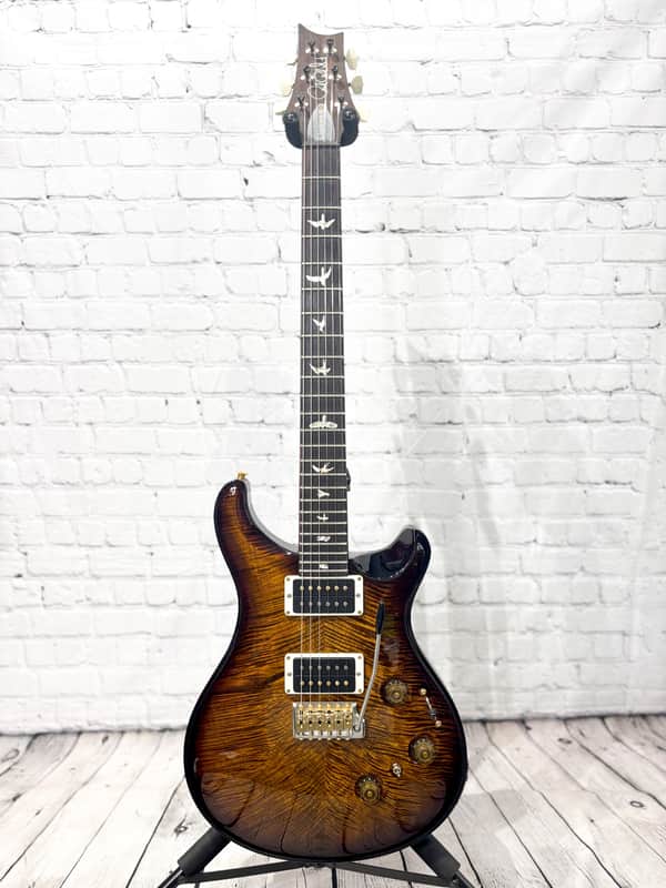 PRS Custom 24 Piezo 10-Top Black Gold Burst 2024 image 1