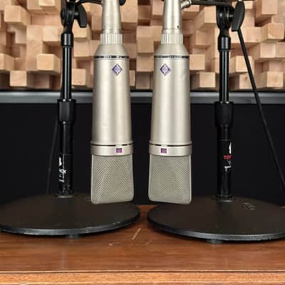 Vintage Neumann U87 Condenser Microphone Sequential SN Stereo Pair. 1983. Swivel Mounts. All Original! image 2