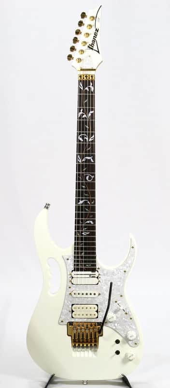 Ibanez JEM7V Modified with Buzz Feiten & Sustainer White | Reverb