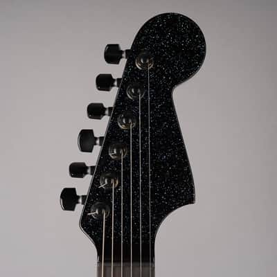 Warmoth Custom Jazzmaster - Black Holo Flake w/SKB HSC image 3