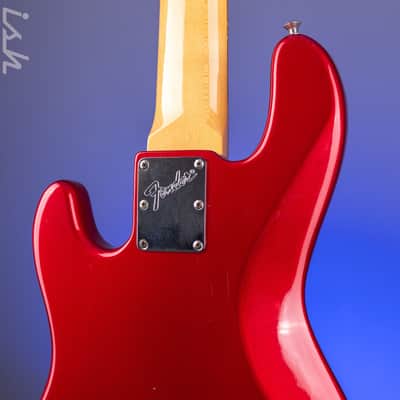 1997 Fender Roscoe Beck V Bass Candy Apple Red image 16