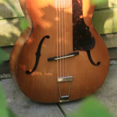 HOFNER ‘FOUR SQUARE’ VERY RARE EARLY 1952 ACOUSTIC GUITAR VINTAGE NEW STRINGS image 8