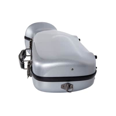 Crossrock Bb Trumpet Strong Fiberglass Lightweight Flight Case, Silver Brass Instrument Hard Case image 6