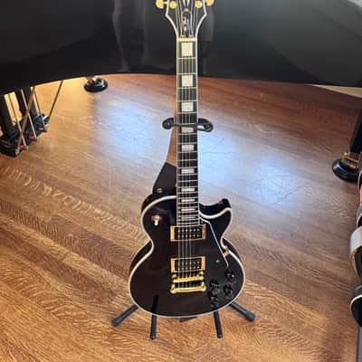 Epiphone Les Paul Custom w/ hard shell case - Ebony image 10
