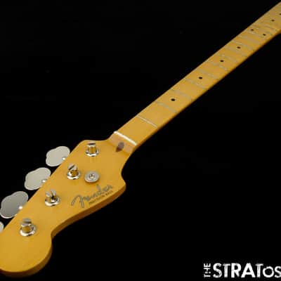 LEFTY Vintage 57 RI Fender P BASS NECK + TUNERS Precision 1957 Reissue Maple image 12