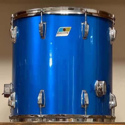 1970's Ludwig 16" Blue Silk 16x16 Floor Tom 3-Ply image 2