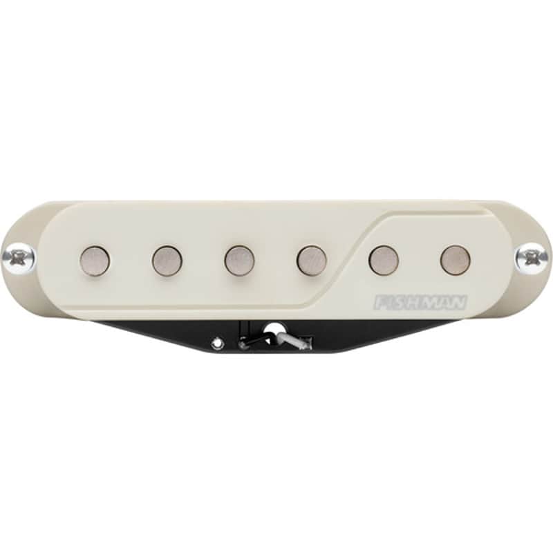 Fishman PRF-SSS-BP1 Fluence SS Single Width Pickup, Passive, Black/White image 1