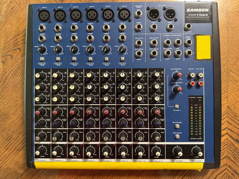 Samson MDR1064 10-Channel Analog Mixer 2010s - Blue/Black (K8) image 1