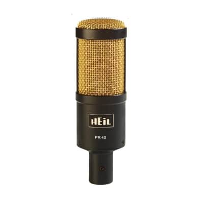 HEIL PR-40 BLACK/GOLD Dynamic Large Diaphragm Podcast Studio Microphone image 1