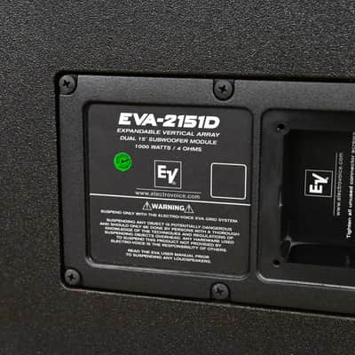 Electro-Voice (EV) EVA-2151D Dual 15" Passive Line Array Subwoofer CG01YAX *ASK FOR SHIPPING* image 7