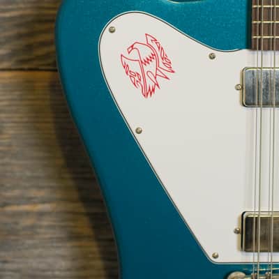 Used Gibson Custom Shop 1965 Non-Reverse Firebird XII - Biscay Aqua w/OHSC image 3