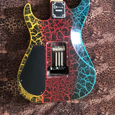 Jackson/Charvel 3DR 1987/88 - Rainbow fire crackle! + Gator H/C image 4