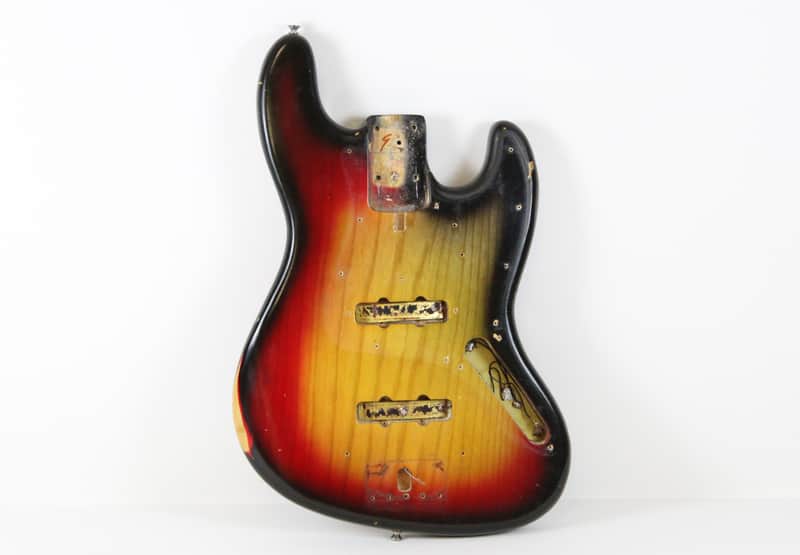 1973 Vintage Fender Jazz Bass Alder Sunburst BODY 1970s USA image 1