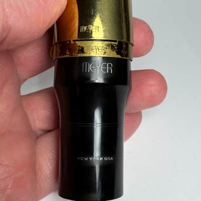 Meyer New York USA 5 LARGE Chamber Baritone Sax Mouthpiece 1960/70s - Hard Rubber image 2