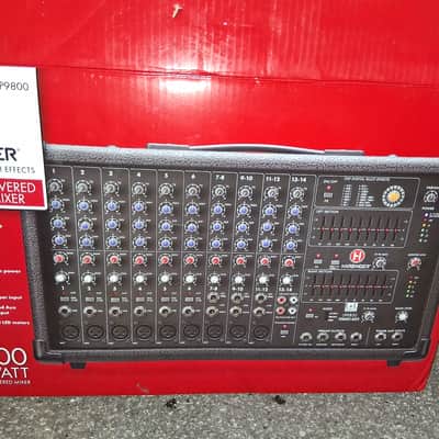 Harbinger LP9800 18 Channel Powered Mixer Project in Box image 1