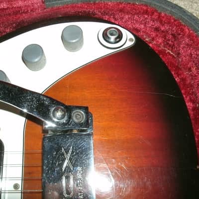 1966 Vox Shadow Sunburst Made in England with case image 10
